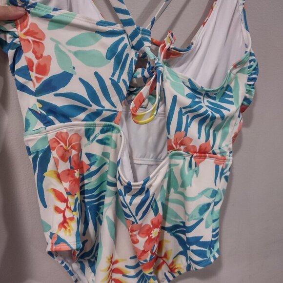 Women's Beach Betty One Piece Tropical Swimsuit Size XL - Picture 7 of 8